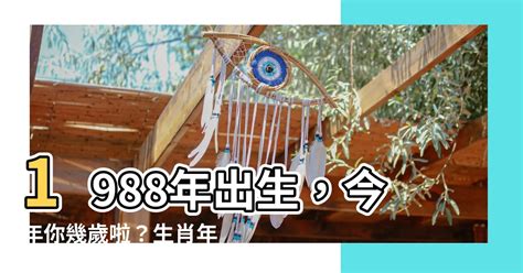 1988年 幾歲|1988是民國幾年？1988是什麼生肖？1988幾歲？